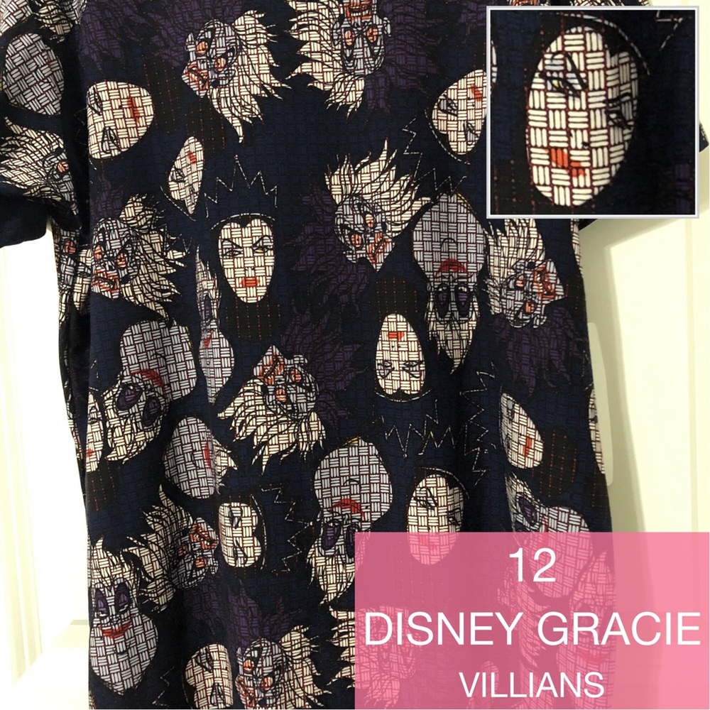 LulaRoe Disney Villains Gracie Shirts